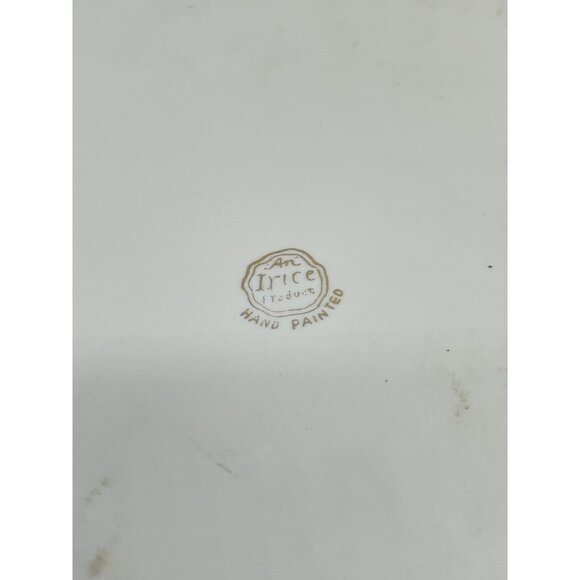 Irice Vintage Vanity Set White w Gold Accent And Applied Floral - Picture 4 of 12